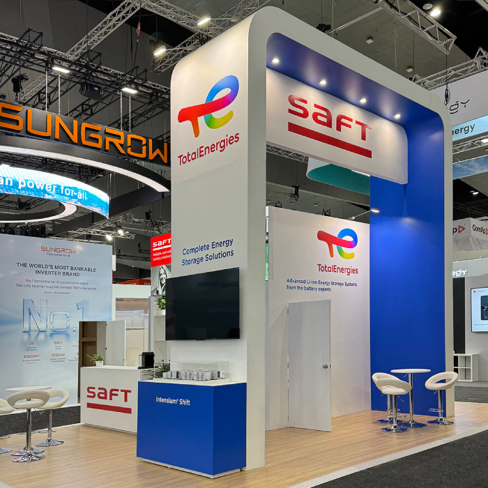 Saft and TotalEnergies exhibition stand