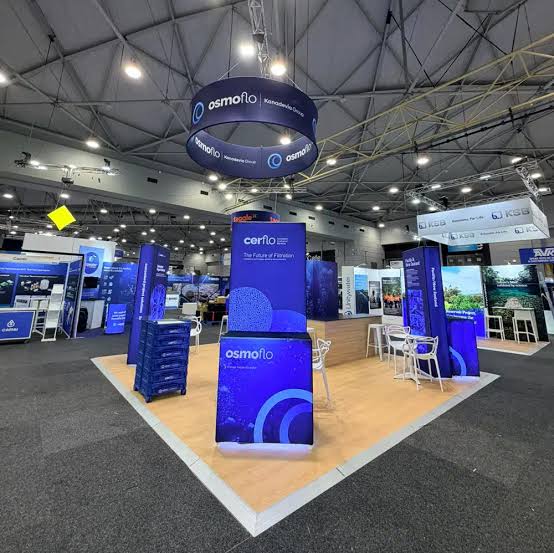 Osmoflo exhibition stand